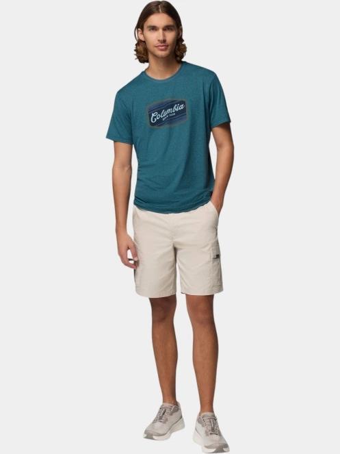 tricou pentru sport, cu maneci scurte pt. barbati Columbia Parsons Point Short Sleeve Graphic Tee albastru 5