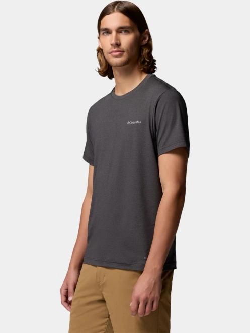 tricou pentru sport, cu maneci scurte pt. barbati Columbia Parsons Point Short Sleeve Back Graphic Tee negru 3