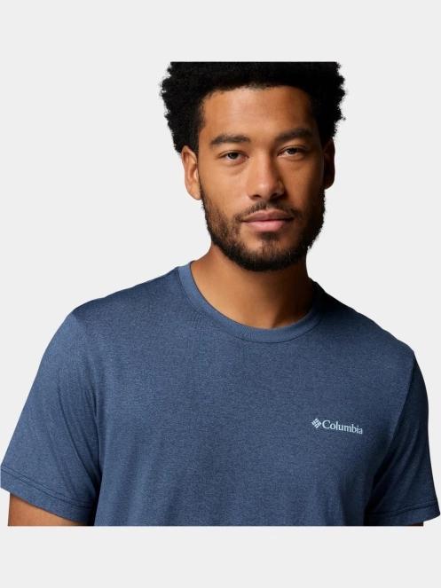 tricou pentru sport, cu maneci scurte pt. barbati Columbia Parsons Point Short Sleeve Back Graphic Tee albastru inchis 5