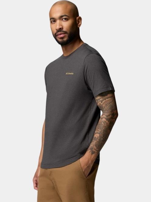 tricou pentru sport, cu maneci scurte pt. barbati Columbia Parsons Point Short Sleeve Back Graphic Tee negru 3