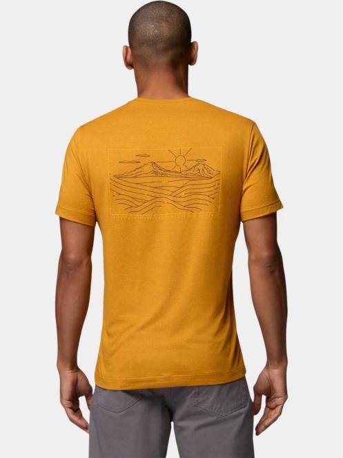 tricou pentru sport, cu maneci scurte pt. barbati Columbia Parsons Point Short Sleeve Back Graphic Tee portocaliu 4