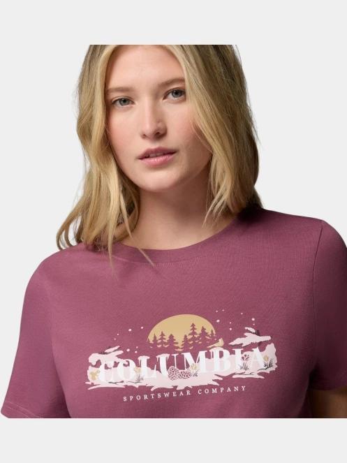 tricou cu maneci scurte pt. femei Columbia Rolling Bend Seasonal Graphic Tee violet 6