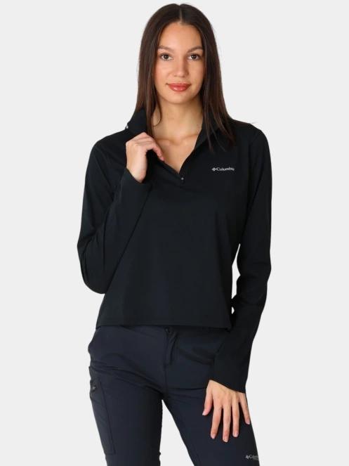 tricou cu maneci lungi, pentru sport pt. femei Columbia Seeker Legend 1/4 Zip II negru 2