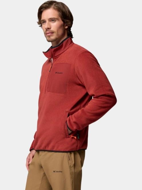 pulover polar pt. barbati Columbia Pacific Arch 200 1/2 Zip Fleece M rosu 3
