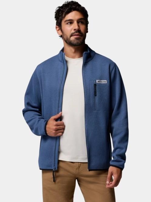 pulover polar pt. barbati Columbia Sweater Weather Full Zip albastru inchis 6