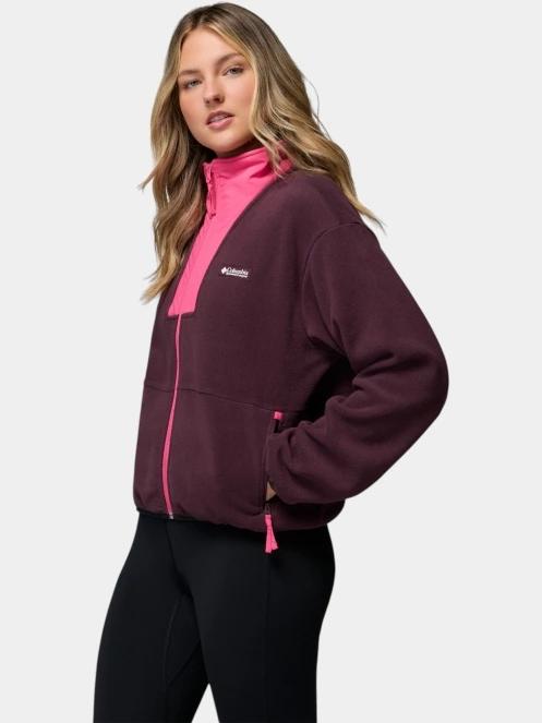 pulover polar pt. femei Columbia Sequoia Grove II Full Zip bordo 3