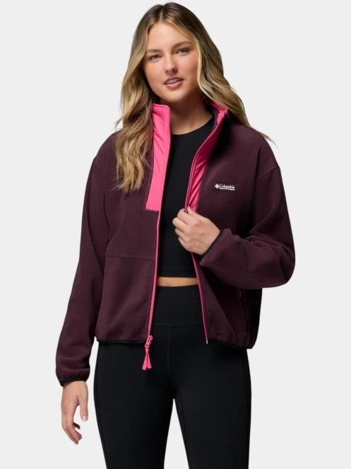 pulover polar pt. femei Columbia Sequoia Grove II Full Zip bordo 6