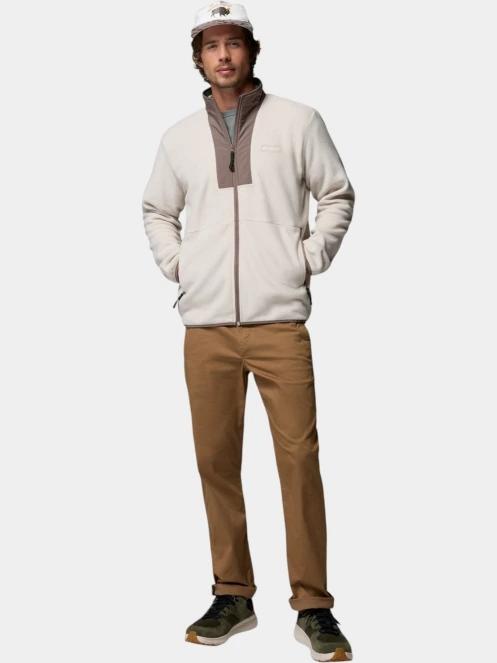 pulover polar pt. barbati Columbia Sequoia Grove II FZ Fleece nisip 5