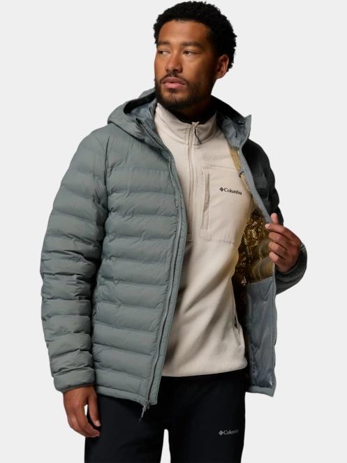geaca matlasata de tranzitie pt. barbati Columbia Terwilliger Trail Heat Seal Hooded Jacket verde 5
