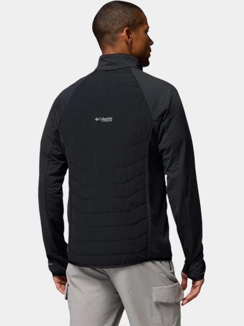 strat intermediar hibrid pt. barbati Columbia Arctic Crest II Hybrid Full Zip negru 4