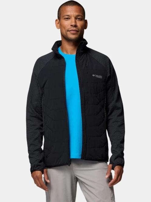 strat intermediar hibrid pt. barbati Columbia Arctic Crest II Hybrid Full Zip negru 6