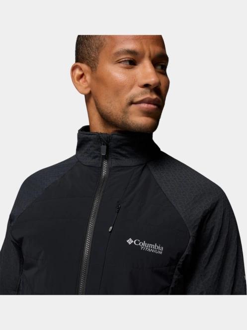 strat intermediar hibrid pt. barbati Columbia Arctic Crest II Hybrid Full Zip negru 9