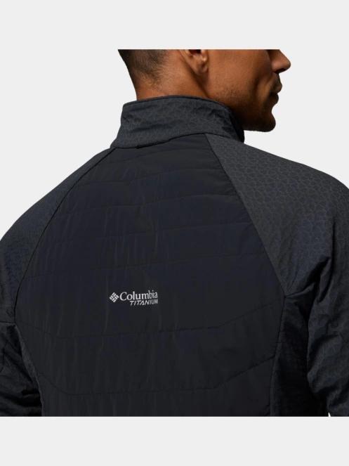 strat intermediar hibrid pt. barbati Columbia Arctic Crest II Hybrid Full Zip negru 10