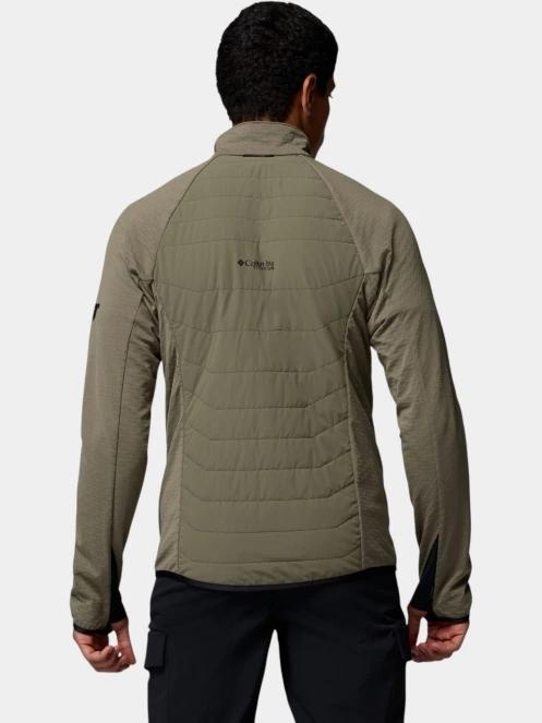 strat intermediar hibrid pt. barbati Columbia Arctic Crest II Hybrid Full Zip verde 4