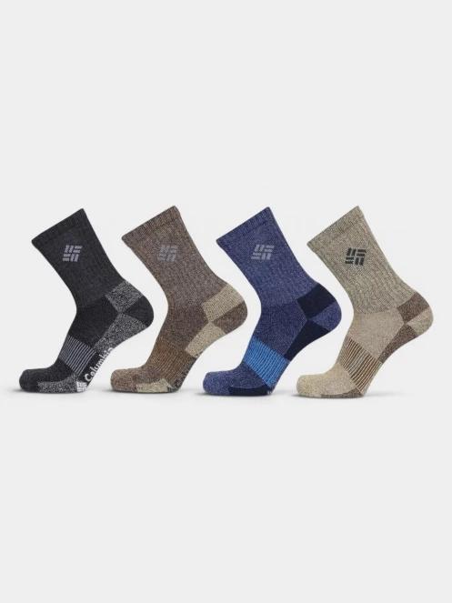 ciorapi pt. barbati Columbia 4PP Moisture Control Basic Crew maro 2