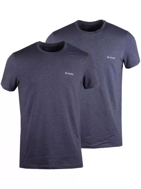 tricou cu maneci scurte pt. barbati Columbia 2 PK Crew Neck T-shirt albastru inchis 2