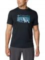 tricou pentru sport, cu maneci scurte pt. barbati Columbia Zero Rules Short Sleeve Graphic Shirt gri 1