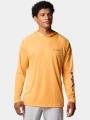 tricou cu maneci lungi, pentru sport pt. barbati Columbia Terminal Tackle Hoodie portocaliu 1