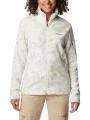 pulover polar pt. femei Columbia Fast Trek Printed Jacket alb 1