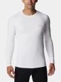top lenjerie de corp pt. barbati Columbia Midweight Stretch Long Sleeve Top alb 1