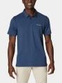 tricou cu guler pt. barbati Columbia Tech Trail Polo albastru 1