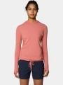 tricou cu maneci lungi, pentru sport pt. femei Mountain Hardwear Crater Lake Long Sleeve Hoody rosu 1