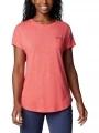 tricou cu maneci scurte pt. femei Columbia Cades Cape Tee rosu 1