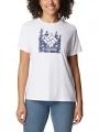 tricou pentru sport, cu maneci scurte pt. femei Columbia Sun Trek Short Sleeve Graphic Tee alb 1