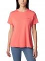 tricou cu maneci scurte pt. femei Columbia Sun Trek Short Sleeve Graphic Tee rosu 1