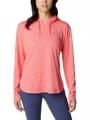 pulover cu gluga pt. femei Columbia Sun Trek Hooded Pullover rosu 1
