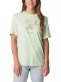 tricou cu maneci scurte pt. femei Columbia Bluebird Day Relaxed Crew Neck verde 1