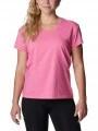 tricou cu maneci scurte pt. femei Columbia Sun Trek SS Tee magenta 1