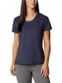 tricou pentru sport, cu maneci scurte pt. femei Columbia Sun Trek Short Sleeve Tee albastru 1