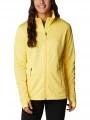 pulover polar pt. femei Columbia W Park View Grid Fleece Full Zip galben 1