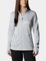 pulover polar pt. femei Columbia W Park View Grid Fleece Full Zip gri 1