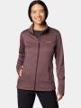 pulover polar pt. femei Columbia W Park View Grid Fleece Full Zip rosu 1