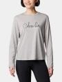 tricou cu maneci lungi pt. femei Columbia Columbia Trek Relaxed Long Sleeve Tee gri 1