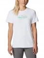 tricou pentru sport, cu maneci scurte pt. femei Columbia W Zero Rules Graphic Crew alb 1