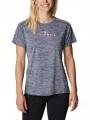 tricou pentru sport, cu maneci scurte pt. femei Columbia W Zero Rules Graphic Crew albastru 1