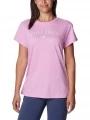 tricou cu maneci scurte pt. femei Columbia Columbia Trek Short Sleeve Graphic Tee roz 1
