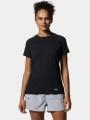 tricou pentru sport, cu maneci scurte pt. femei Mountain Hardwear Crater Lake Short Sleeve negru 1