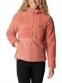 pulover polar pt. femei Columbia Winter Pass Sherpa Hooded Full Zip rosu 1
