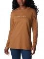tricou cu maneci lungi pt. femei Columbia North Cascades Long Sleeve Tee maro 1
