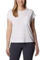 tricou cu maneci scurte pt. femei Columbia Boundless Trek Short Sleeve Tee alb 1