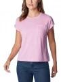 tricou cu maneci scurte pt. femei Columbia Boundless Trek Short Sleeve Tee roz 1