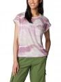 tricou cu maneci scurte pt. femei Columbia Boundless Trek Short Sleeve Tee magenta 1