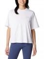 tricou cu maneci scurte pt. femei Columbia North Cascades Graphic Short Sleeve Tee alb 1