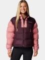 geaca matlasata de tranzitie pt. femei Columbia Pike Lake II Cropped Jacket rosu 1