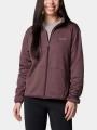 pulover polar pt. femei Columbia Columbia Hike Tech Fleece Full Zip rosu 1