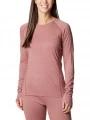 top lenjerie de corp pt. femei Columbia Tunnel Springs Wool Crew rosu 1